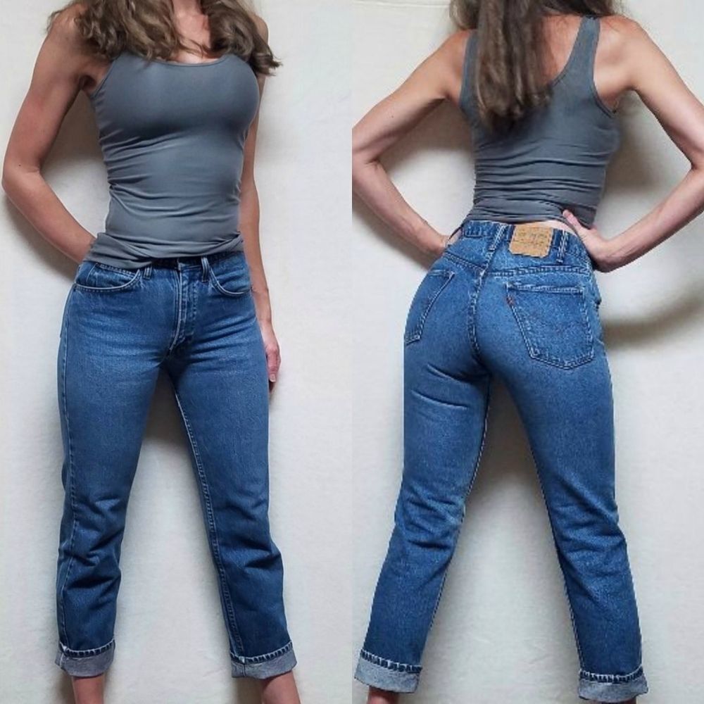 VINTAGE 70s Levi's 505 Orange Tab High Rise Jeans